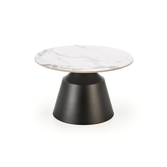 MAGNETA Set aus 2 Bänken, weißer Marmor / schwarz (2p=1Stk)