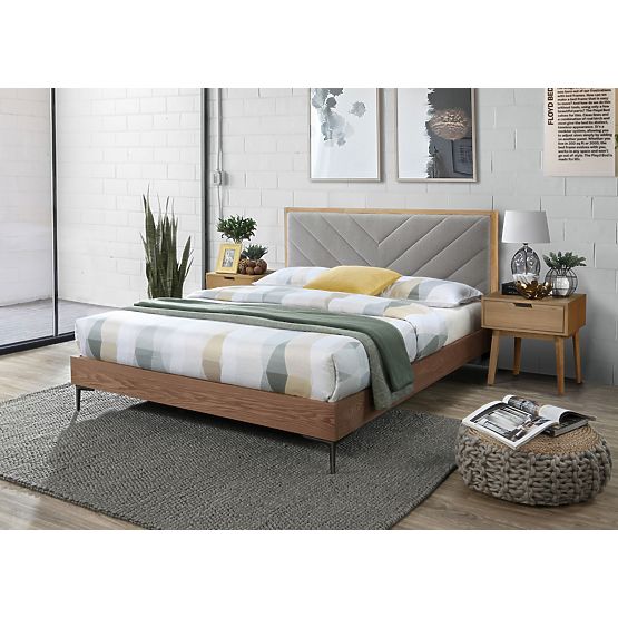 Margarita-Bett 200x160 cm - Esche/Natur