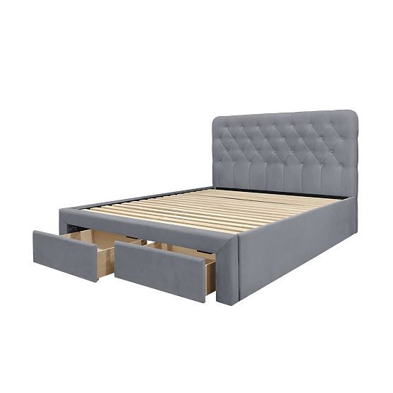 MARISOL 160 cm Bett grau (4p=1Stk)