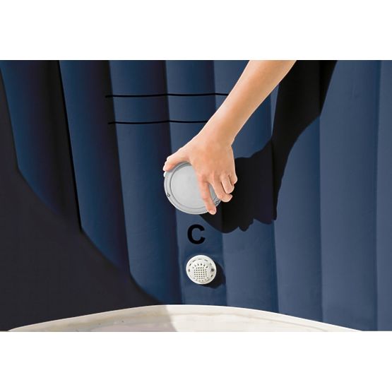 Mehrfarbige LED-Lampe mit Batterie für SPA INTEX 28503