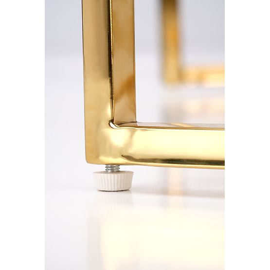 MERCURY 3 Set aus 2 Bänken, Set aus 2 Bänken, Farbe: Weißer Marmor / Gold (2p=1Stk)