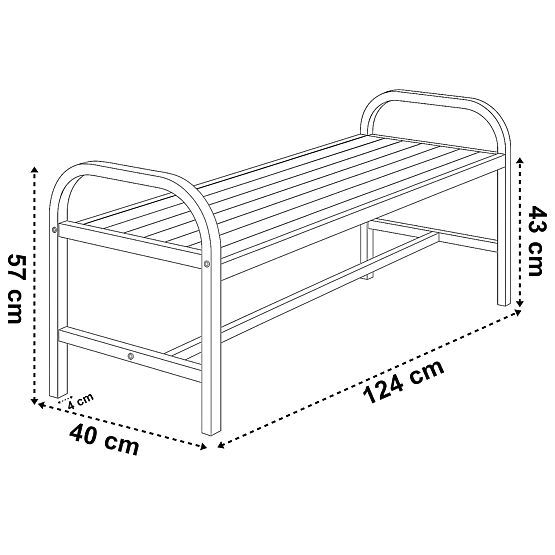 Metall-Gartenbank SOBO