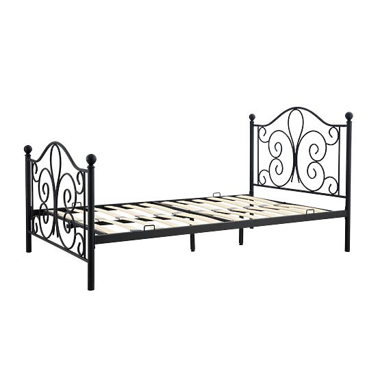 Metallbett PANAMA 120x200 – schwarz