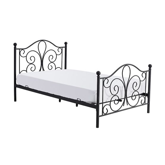 Metallbett PANAMA 120x200 – schwarz