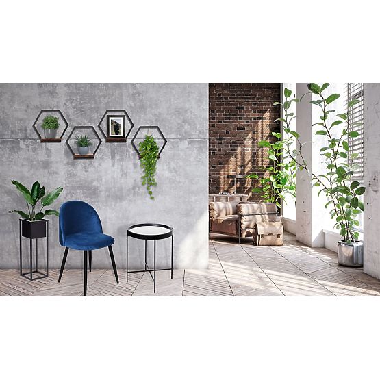 Metallblumenständer Regal schwarz Honung Rustic Loft