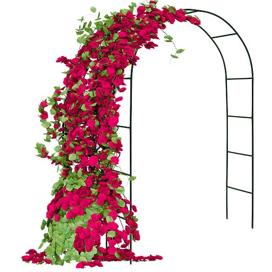 Metallpergola Bogen schwarz 240 cm