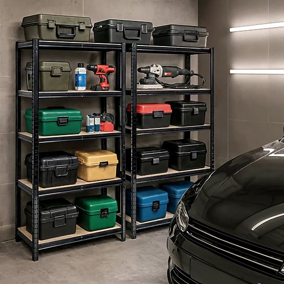 METALLREGAL 70x30x154 SCHWARZ