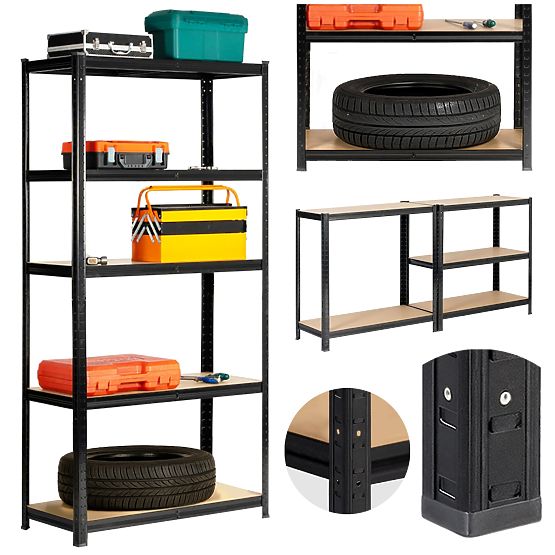 METALLREGAL 90x40x180 SCHWARZ