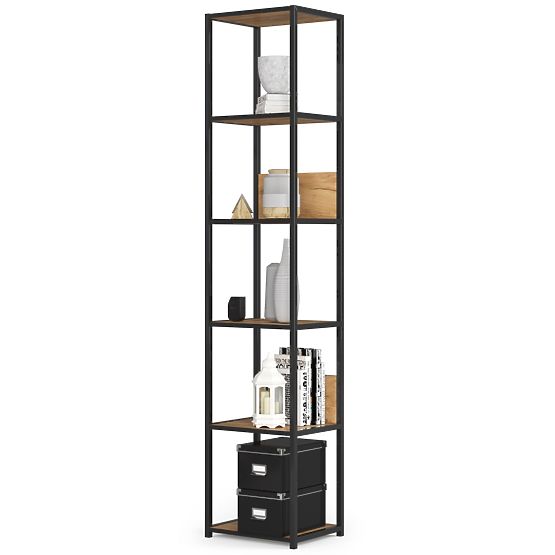 METALLREGAL LOFT 400 SCHWARZ/EICHE CRAFT