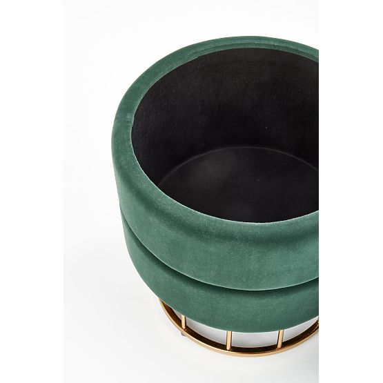 MINTY Pouf dunkelgrün / gold (1p=1 Stk)