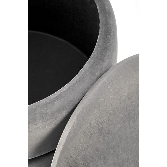 MINTY Pouf Grau / Gold (1p=1Stk)