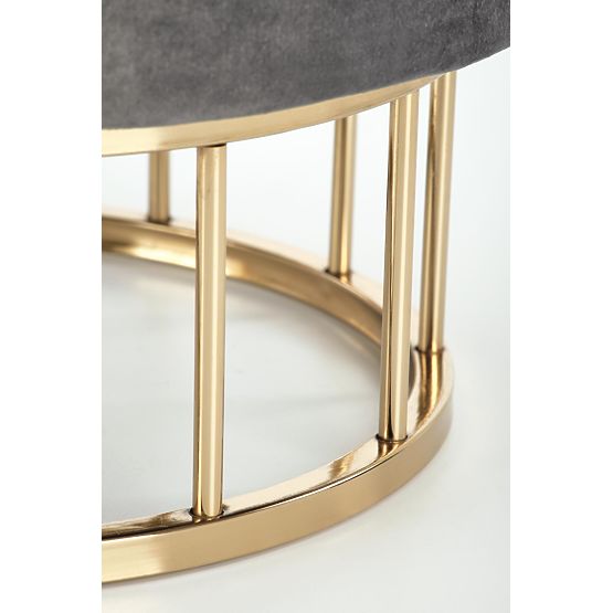 MINTY Pouf Grau / Gold (1p=1Stk)