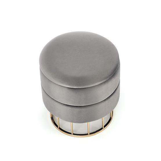 MINTY Pouf Grau / Gold (1p=1Stk)