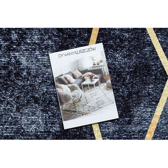 MIRO 51233.810 Waschmatte Geometrische Anti-Rutsch - Dunkelgrau