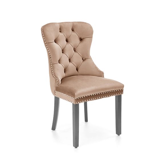 MIYA Stuhl schwarz / Bezug: beige (1p=2Stk)