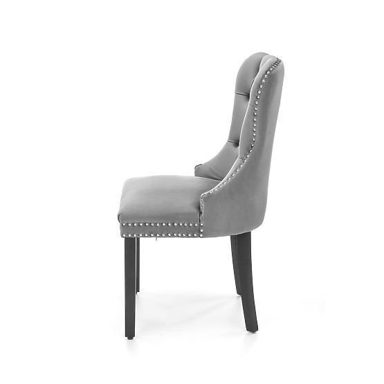 MIYA Stuhl schwarz / Bezug: grau (1p=2 Stk.)