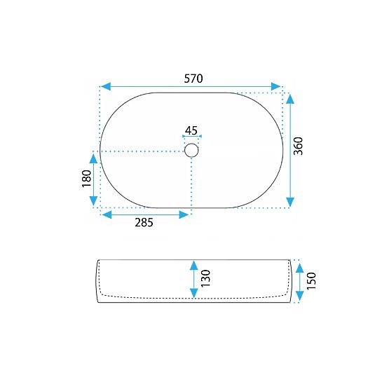 Möbelwaschbecken Rea Alma