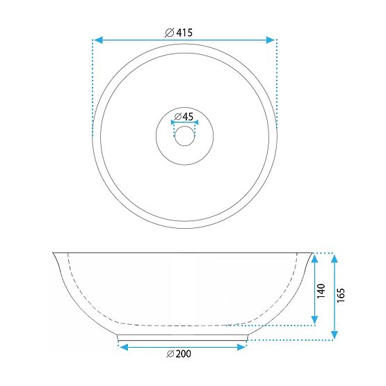 Möbelwaschbecken Rea Bella