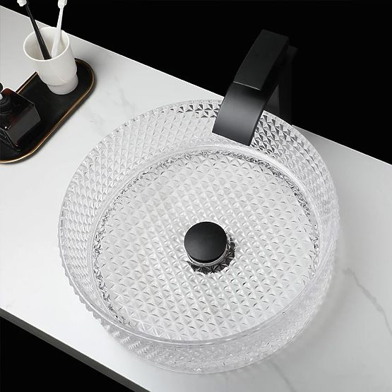 Möbelwaschbecken Rea Cristal Transparent 35