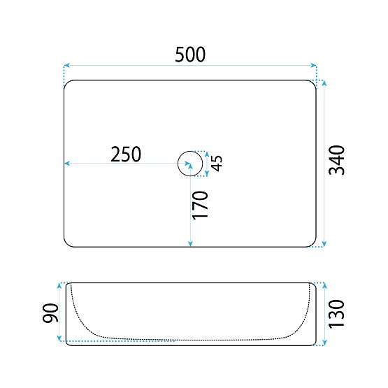 Möbelwaschbecken Rea Fiorella