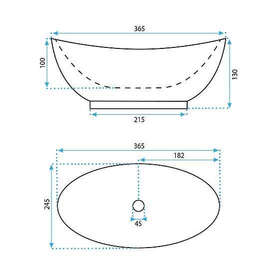 Möbelwaschbecken Rea Kate 36