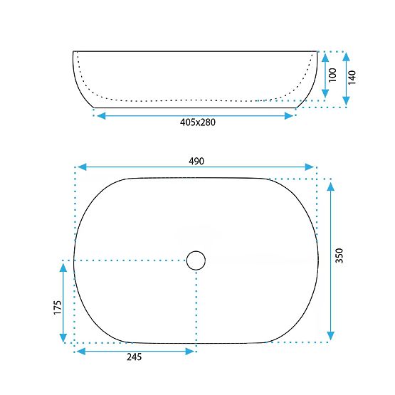 Möbelwaschbecken Rea LISA ECRU SHINY