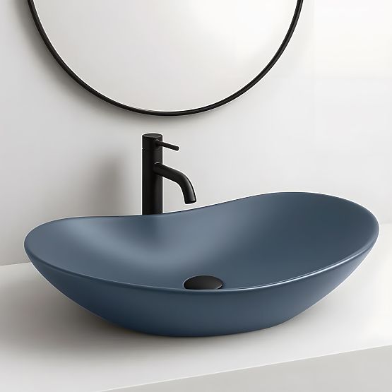 Möbelwaschbecken Rea Royal Blueberry Matt