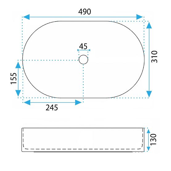 Möbelwaschbecken Rea Vanda Pistachio Matt