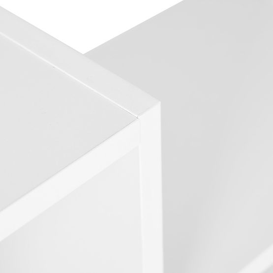 Moderne Hängeregal mit 8 Regalböden weiß