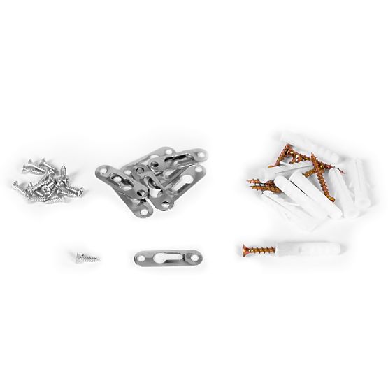 Moderne Hängeregal mit 8 Regalböden weiß