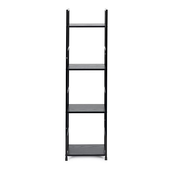 Moderne Holzregal mit Metallrahmen LOFT 4 Regale schwarz