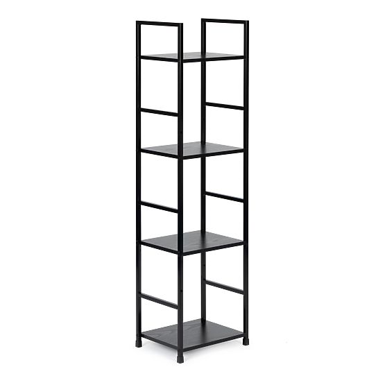 Moderne Holzregal mit Metallrahmen LOFT 4 Regale schwarz
