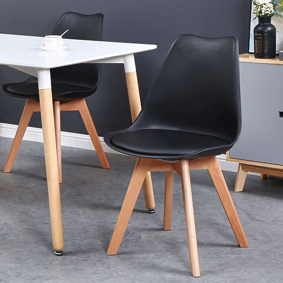 Moderne Stuhl Nantes DSW schwarz