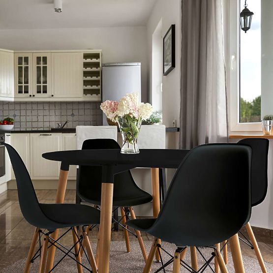 Moderne Stuhl Paris DSW schwarz