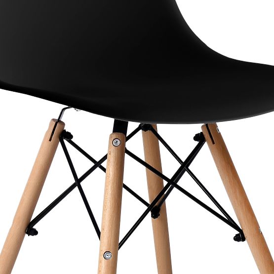 Moderne Stuhl Paris DSW schwarz