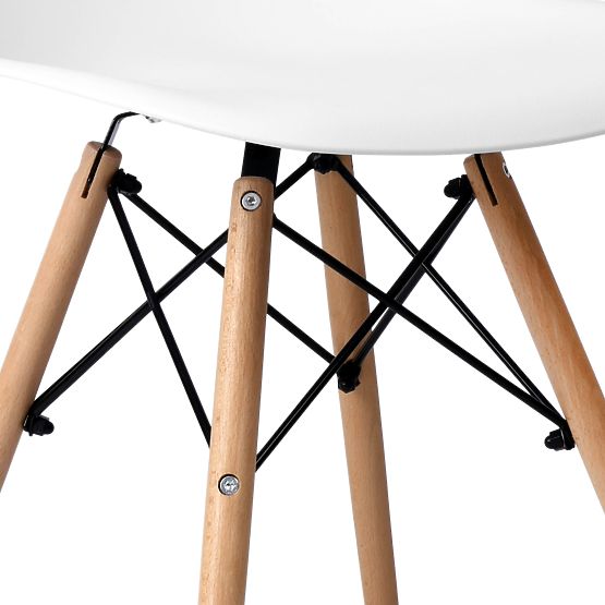 Moderne Stuhl Paris DSW weiß