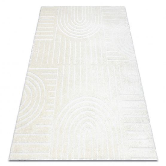 Moderner Teppich MODE 8586 geometrisches Creme