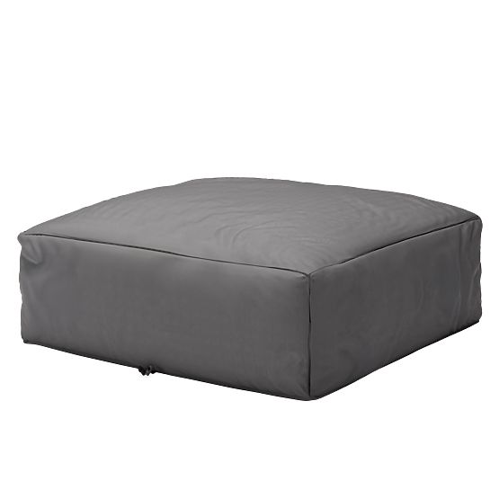 Modulare Garten-Ecksofa Vacuum II mit Bezug, grau