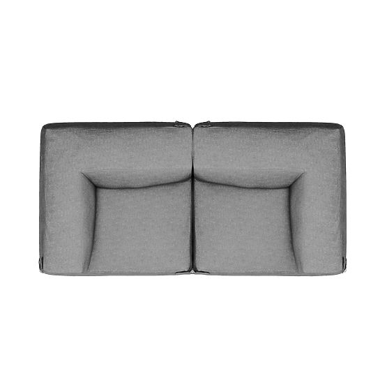 Modulare Garten-Sofa Vacuum Vlll mit Bezug, grau