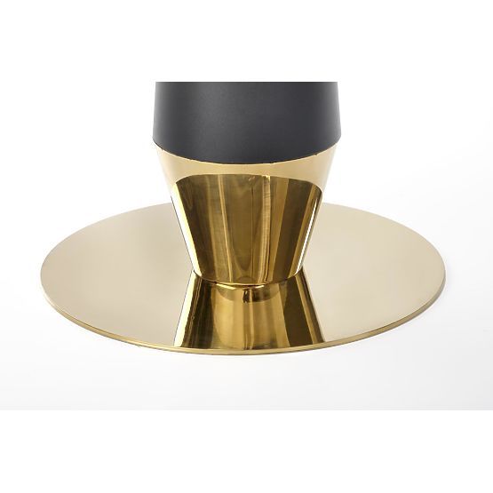 MOLINA runder Tisch, schwarzer Marmor / schwarz / gold (2p=1Stk)