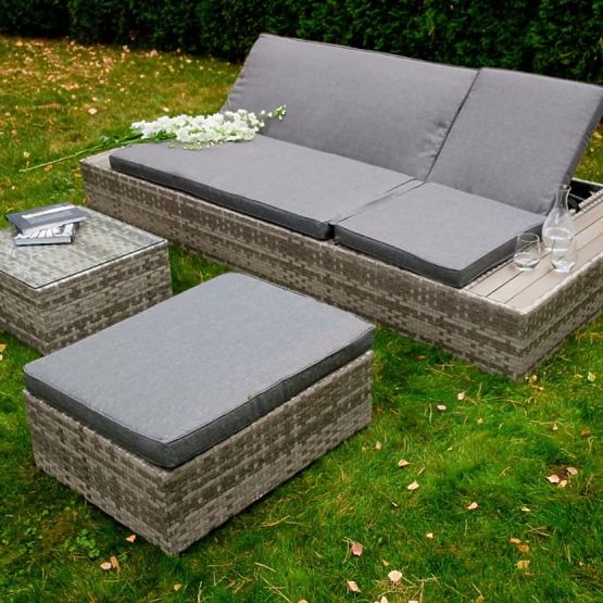 Multifunktionales Bett aus Technorattan DIABOLICO