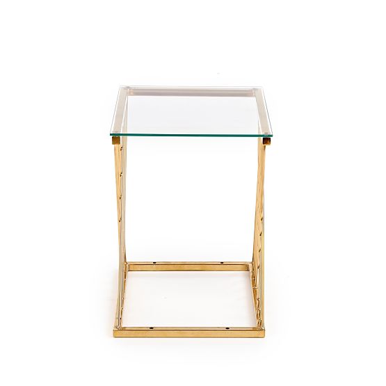 NANCY Tisch gold / transparent