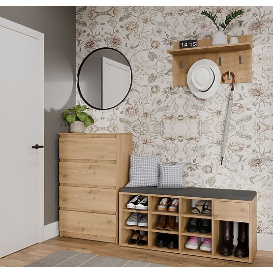 Offener Schuhschrank TALLIN EICHE ARTISAN für den Flur