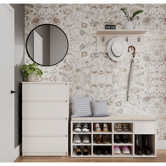 Offenes Schuhregal TALLIN KASCHMIR BEIGE für den Flur