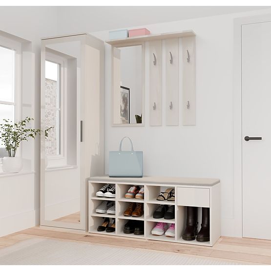 Offenes Schuhregal TALLIN KASCHMIR BEIGE für den Flur