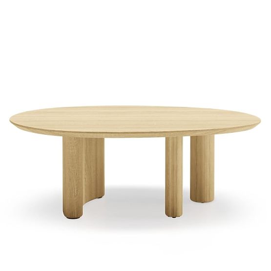 Ovaler Couchtisch Segretto, Natur-Eiche