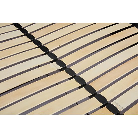 Polsterbett mit hohem Kopfteil PALLAZO schwarz – 160x200 cm