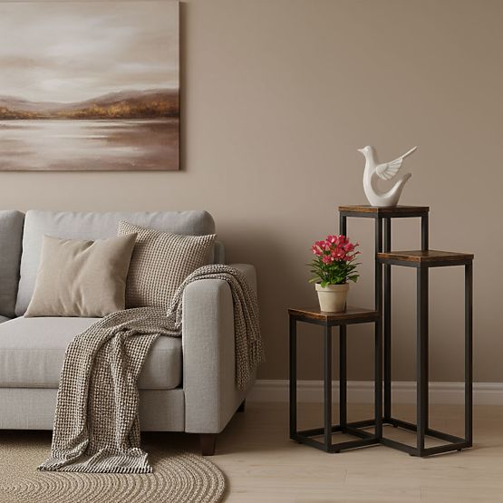 Pflanzenständer mit 3 Regalen Loft ModernHome