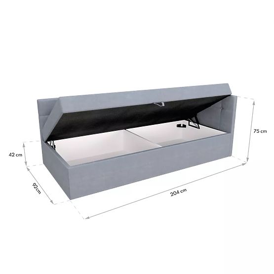 Gepolstertes Bett BILLY - 200 x 90 cm