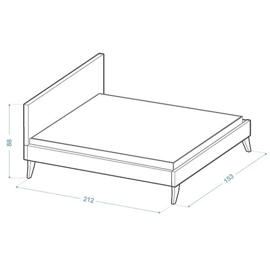Polsterbett HEAVEN 140 x 200 cm - Grün